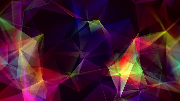 Abstract animation of modern shapes color loop