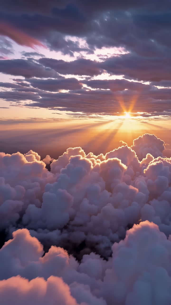 Stunning Sunset Cloudscape from Above