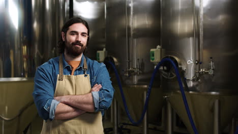 man in brewery