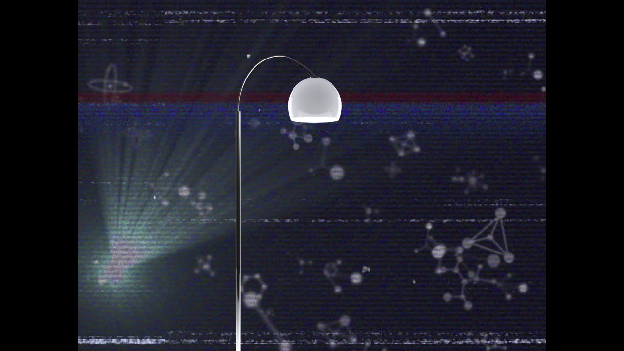 오류, 분자 및 빛에 대한 램프의 애니메이션