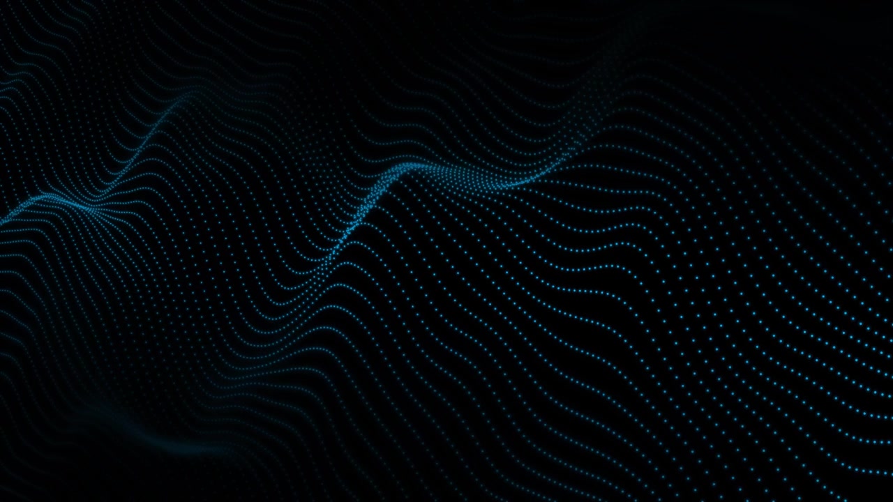 Deep abstract stage blue aesthetic dreamy particle wave background space stage overlay video elegant