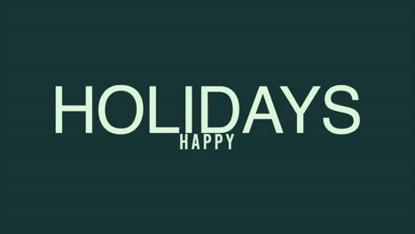 happy holidays on fashion green gradient