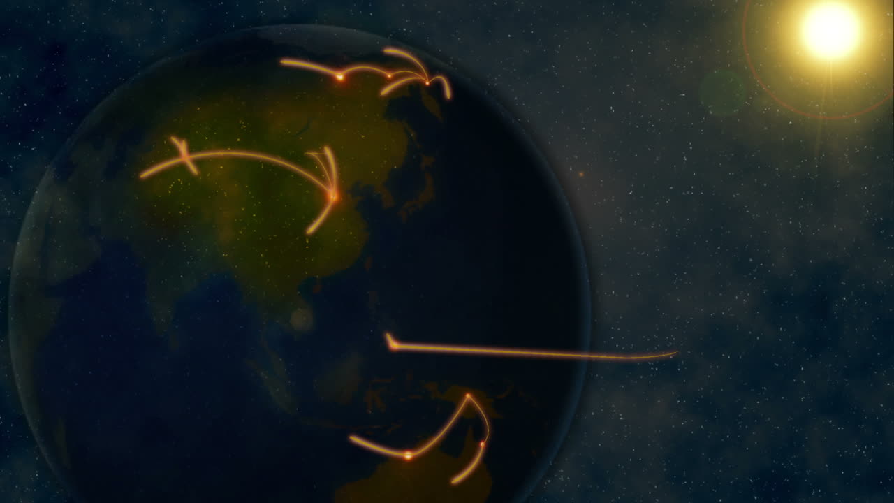 지구 전체를 연결하는 선입니다.