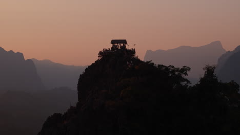 sunset viewpoint on mountain peak