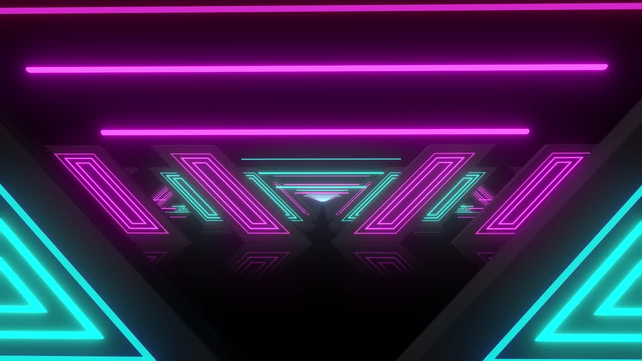 Neon Tunnel Background