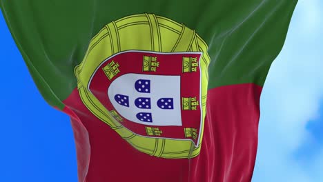 seamless loop of portugal flag.