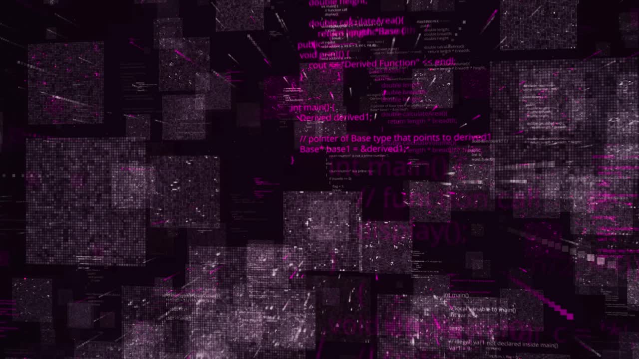 visualización de código de computadora abstracto