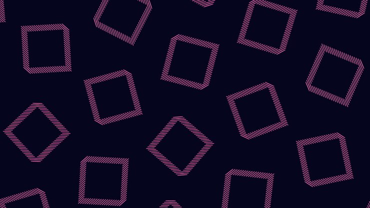 Cubes pattern from colorful lines on black gradient