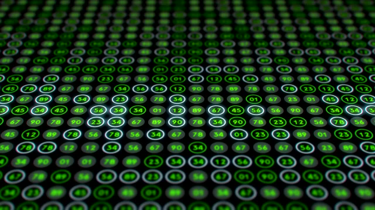 Random double digit numbers in a grid.