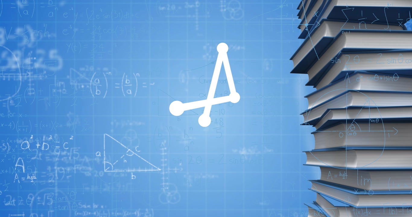 Animation of data processing over landscape