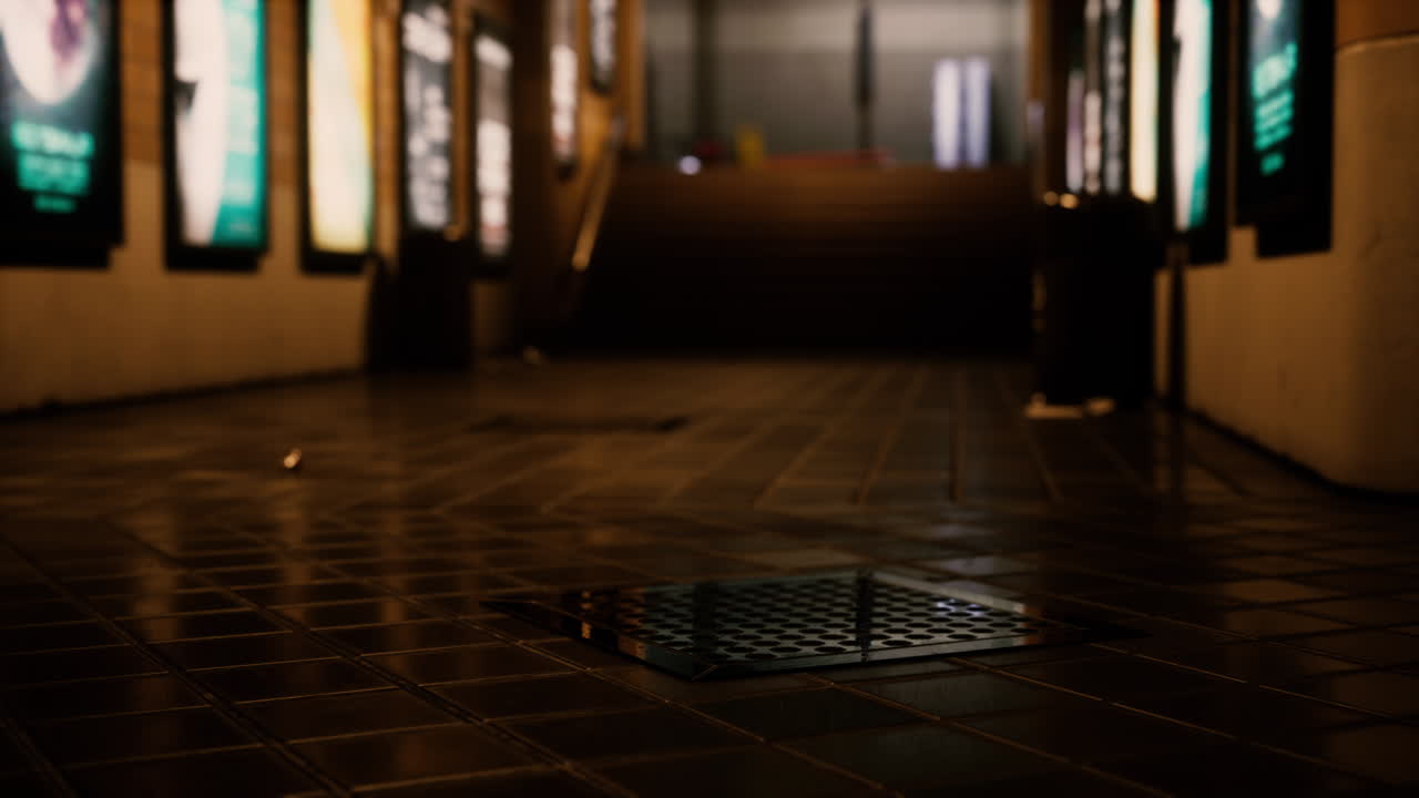 코로나19 전염병 기간 동안 비어있는 기차역