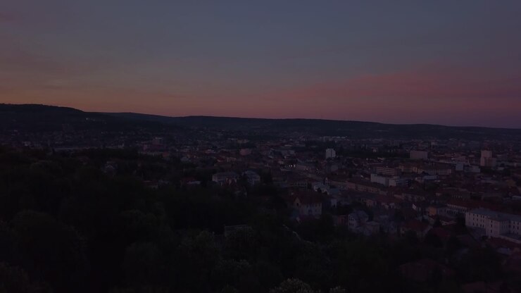 Veduta aerea di Cluj, Romania nord-occidentale
