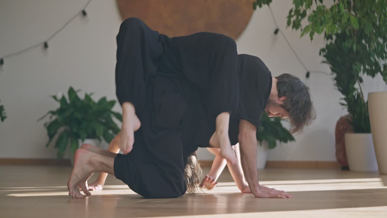 Contemporary Dance Duet in Studio