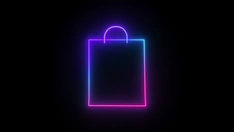 mid year sale neon sign hanging with seamless looping animation