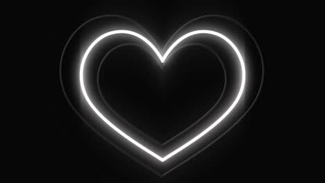 led light sign of a beating heart