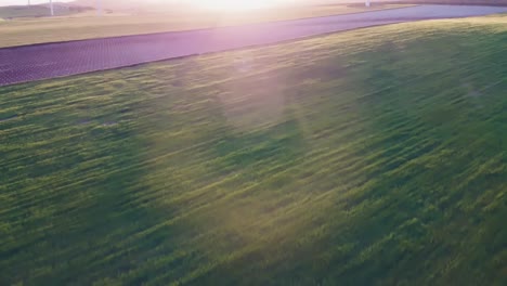 Molino-De-Viento-En-El-Campo-De-España-Que-Revela-Disparos-De-Drones