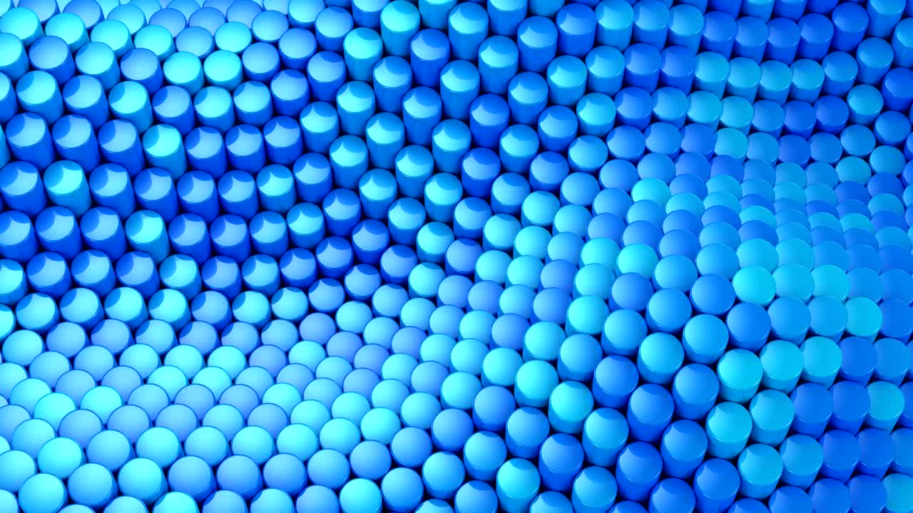 실린더는 파동을 형성했습니다.