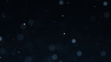 partículas abstractas con estrellas. fondo brillante. bucle