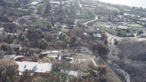 point dume malibu después del incendio de woolsey
