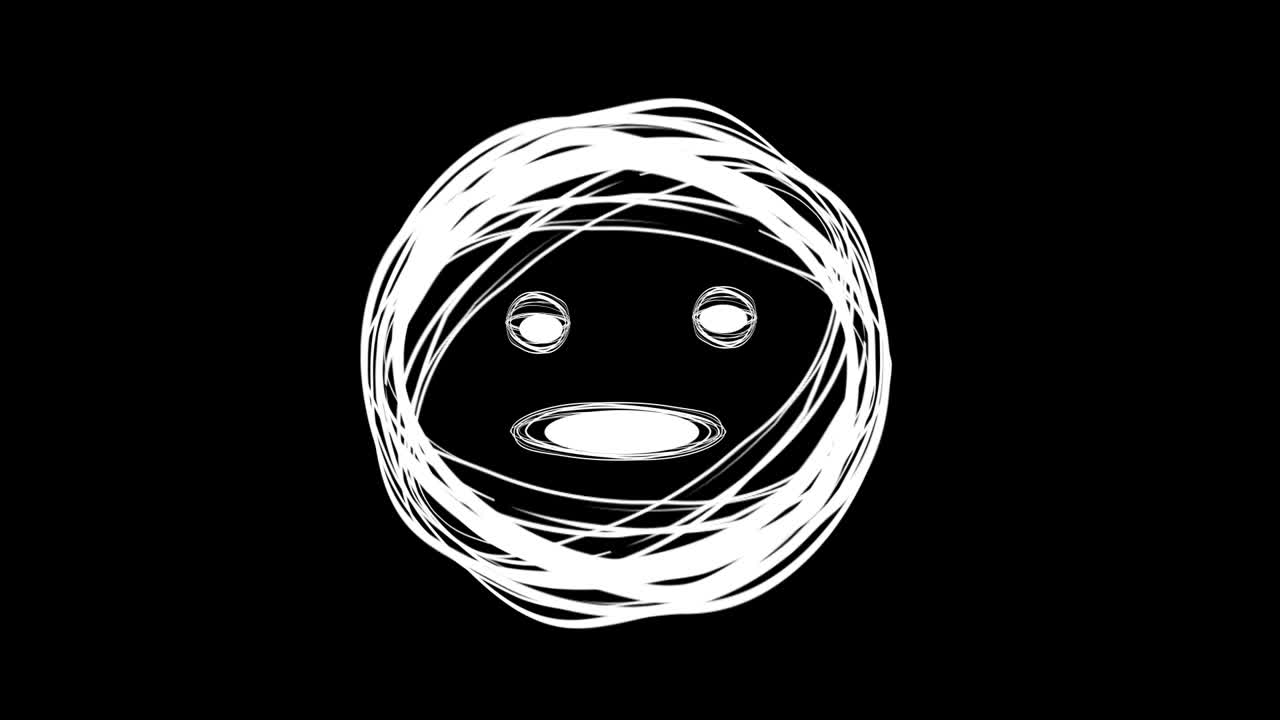 Abstract Scribble Face 01