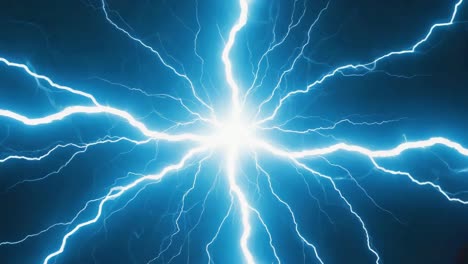 abstract blue lightning energy burst