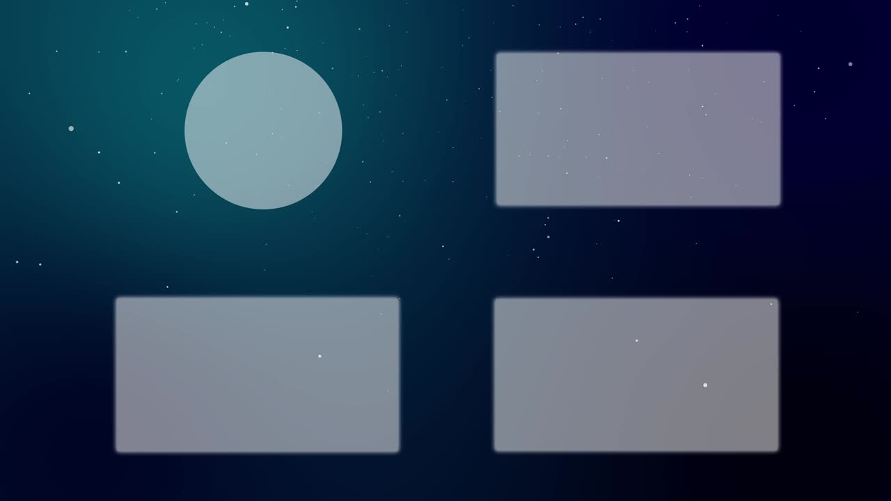 partículas de nieve en polvo tarjeta de finalización pantalla de finalización gráficos de movimiento