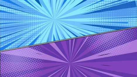 dynamic comic-style background with vibrant colors