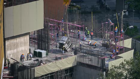 workers on a construction site