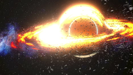 black hole and accretion disk