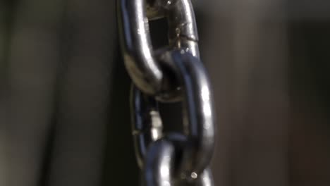 close-up of a metal chain