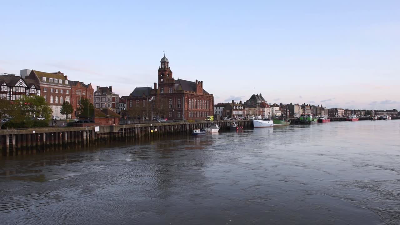 View of the Great Yarmouth Borough Council building, an iconic historic landmark located in the heart of Great Yarmouth city centre, Norfolk, England