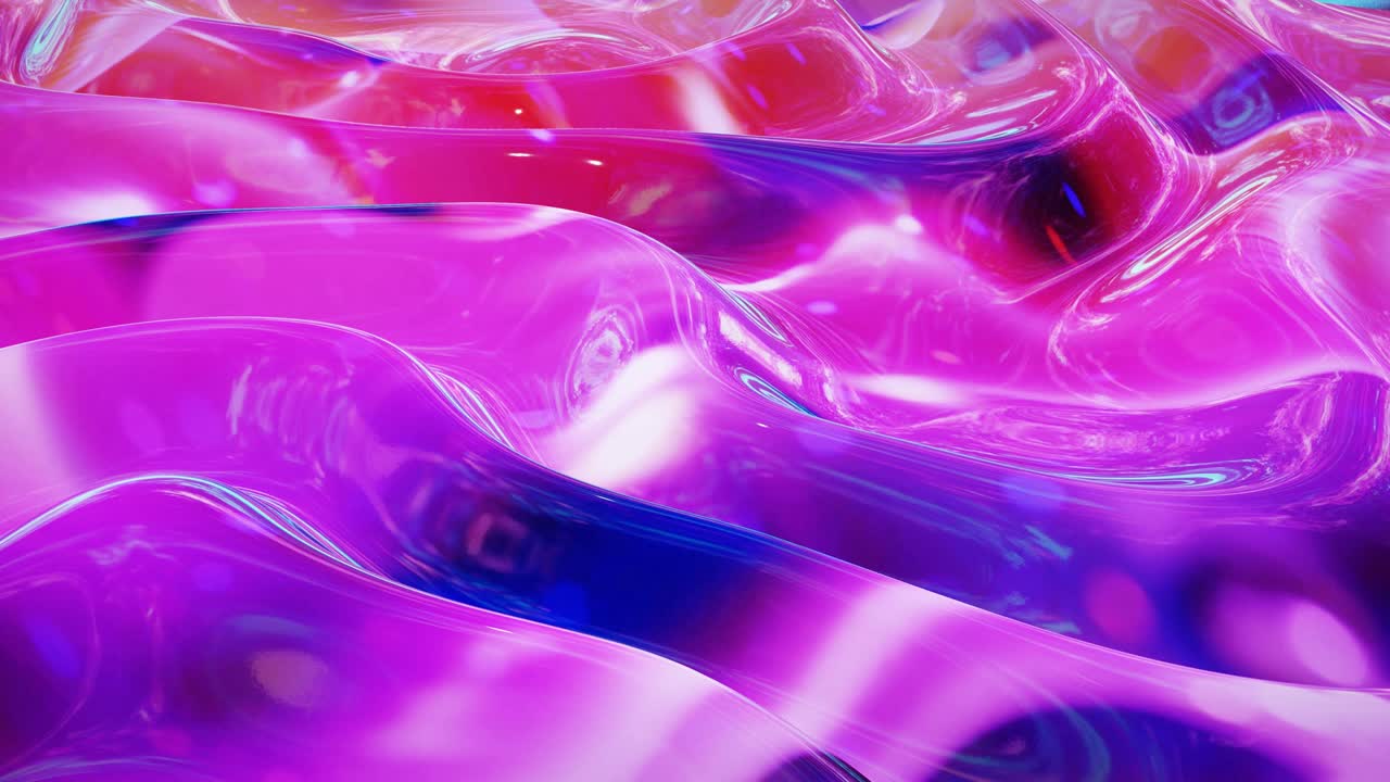 Sfondo fluido astratto in loop stile marmo multicolore. Bella superficie liquida lucida e ondulata con motivo, colore sfumato e onde di flusso. Sfondo luminoso creativo con animazione fluida e delicata