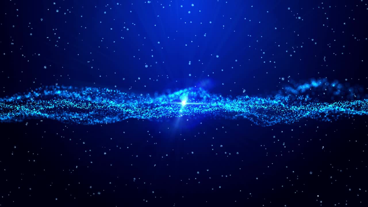 마법의 크리스마스 빛의 과 눈이 내리는 비디오 루프와 함께 반이는 파도