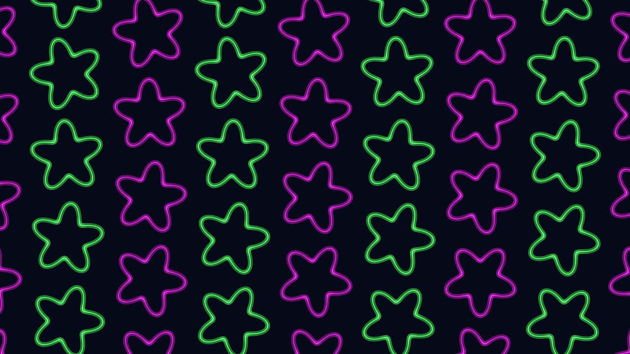 patrón de estrellas degradadas con efecto neón 1