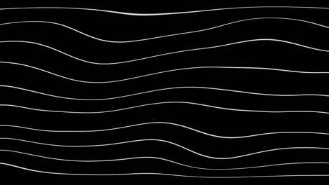 abstract flowing striped wave optical illusion. black and white lines motion pattern. seamless loop background