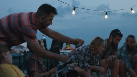 friends and family camping trip