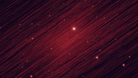 fantasy red wave lines and glitters in black hole