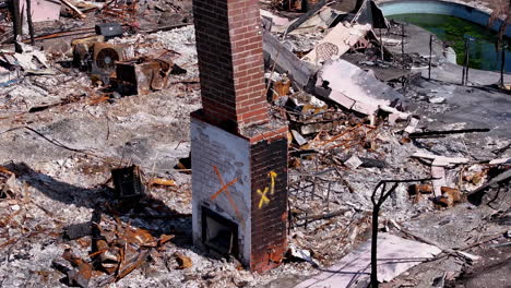 scene of devastation: aftermath of a house fire