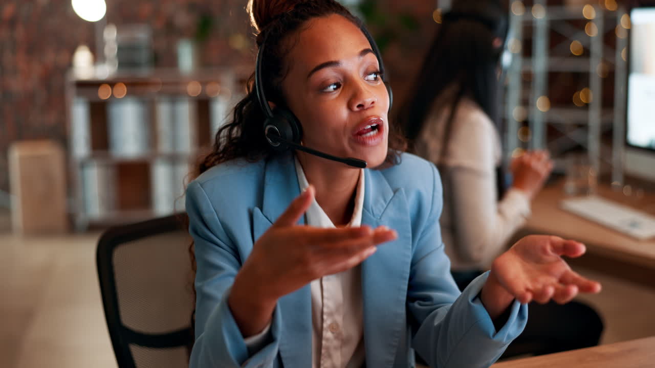 Business woman, call center