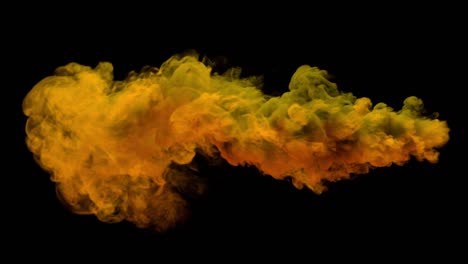 colored torch smoke.