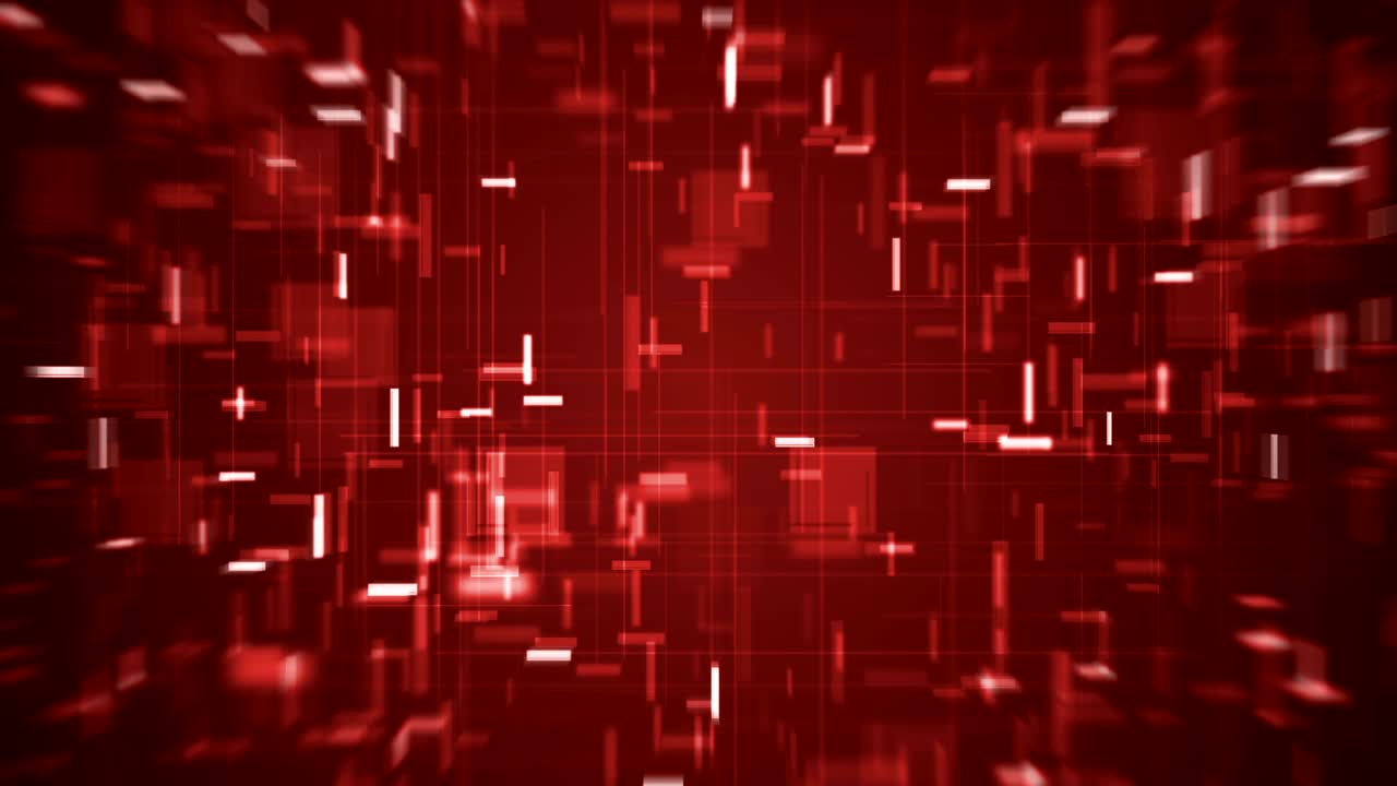 빨간색은 추상적인 미래의 하이테크 애니메이션입니다.