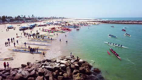 Aerial-over-outrigger-canoes-racing-in-a-rowing-race-on-the-Pacific-ocean-near-Ventura-California-10