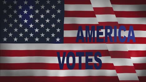 america votes graphic design for election day