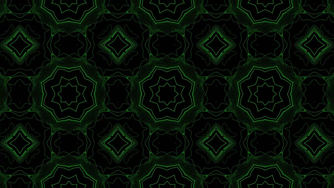 추상적인 줄무: 칼레도스코프 효과, 녹색 액체 파동, 기업 추상적인 모션 배경, 원활한 루프, 모션 모양, 윤 경계, 파동 줄무, 비디오 애니메이션, 4k