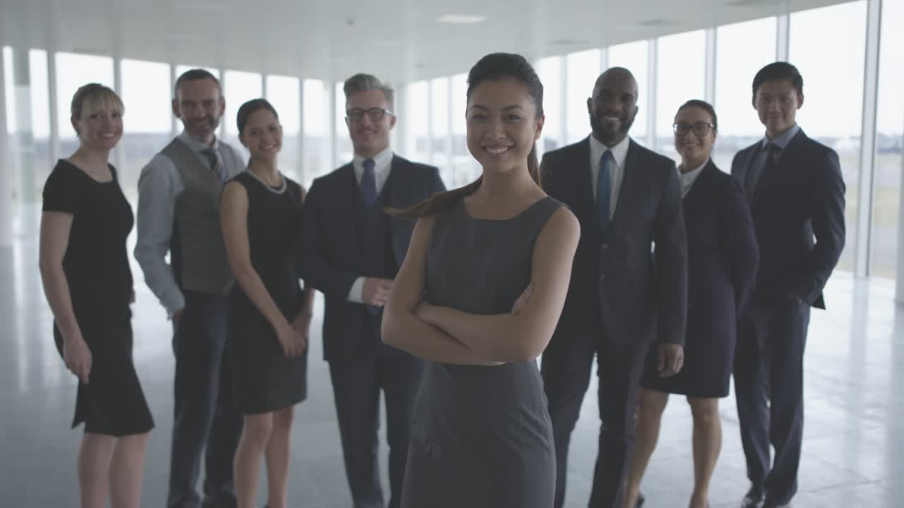 retrato del equipo de hombres de negocios corporativos