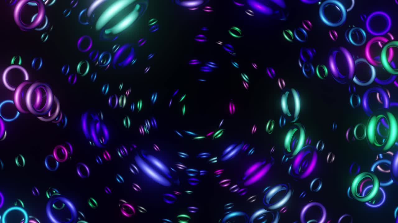 Colorful Rings Tunnel