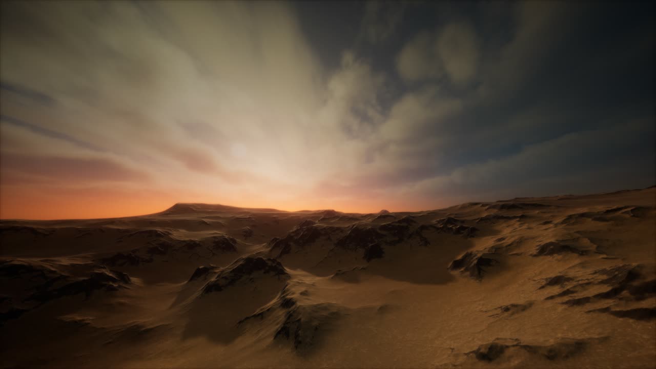 tormenta en el desierto de arena