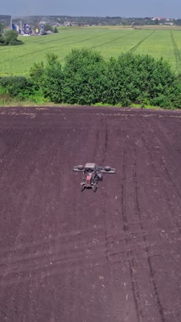 tractor on the field