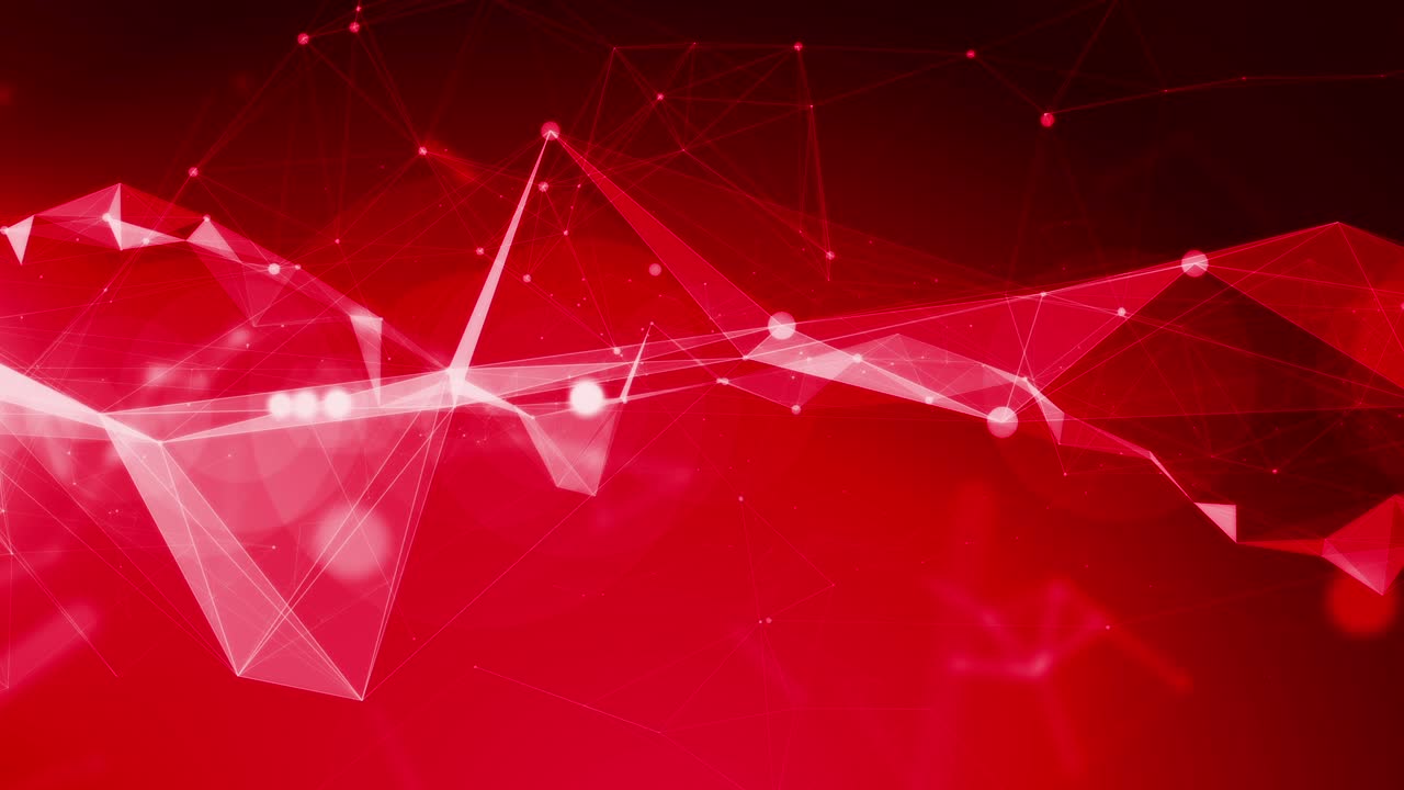 4k 기술 추상 애니메이션 배경 원활한 루프 빨간색