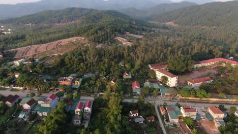 Beautiful-view-of-a-ruralscape-village-and-the-vegetation-surrounding